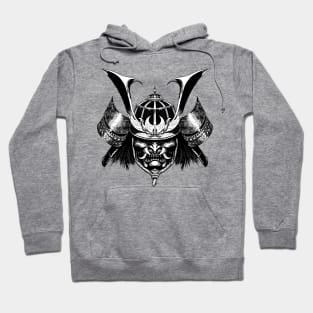 Samurai helmet B&W Hoodie